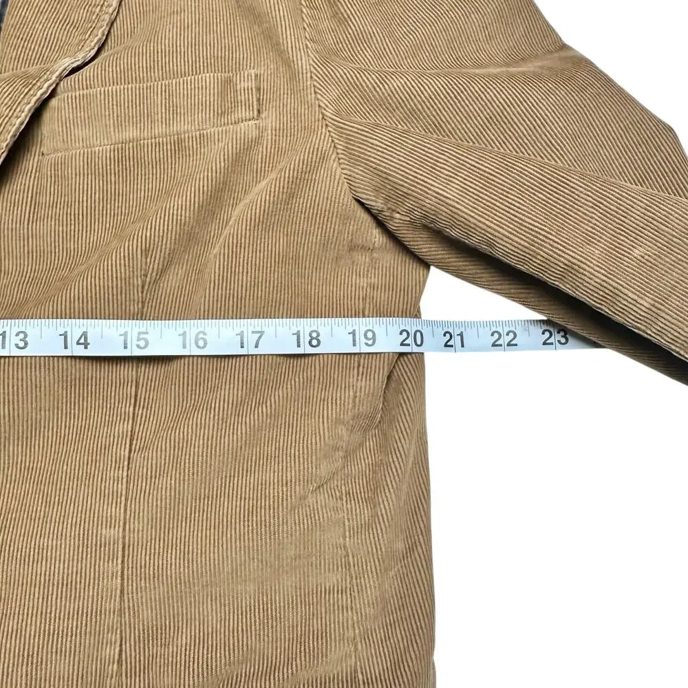 J. Crew | Men | Tan Corduroy Single Breasted Blazer | Size Medium